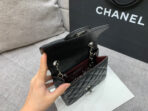 MINI SQUARE FLAP BAG 17CM BLACK CAVIAR SILVER HARDWARE - Image 7