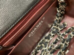 MINI SQUARE FLAP BAG 17CM BLACK CAVIAR SILVER HARDWARE - Image 8