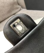 MINI SQUARE FLAP BAG 17CM BLACK CAVIAR SILVER HARDWARE - Image 10