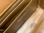 MINI SQUARE FLAP BAG 17CM BROWN CAVIAR SILVER HARDWARE - Image 7