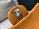 MINI SQUARE FLAP BAG 17CM BROWN CAVIAR SILVER HARDWARE - Image 8