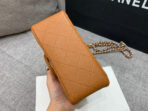 MINI SQUARE FLAP BAG 17CM BROWN CAVIAR SILVER HARDWARE - Image 9