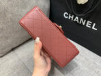 MINI RECTANGLE FLAP BAG 20CM BURGUNDY LAMBSKIN GOLD HARDWARE - Image 4