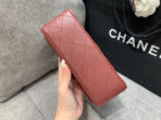 MINI RECTANGLE FLAP BAG 20CM BURGUNDY LAMBSKIN SILVER HARDWARE - Image 6