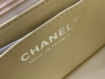 MINI RECTANGLE FLAP BAG 20CM YELLOW LAMBSKIN SILVER HARDWARE - Image 10