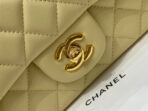 MINI RECTANGLE FLAP BAG 20CM YELLOW LAMBSKIN GOLD HARDWARE - Image 4