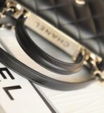 CC TRENDY 20CM BLACK LAMBSKIN GOLD HARDWARE - Image 8