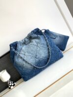 CC HOBO 39CM JEAN SILVER HARDWARE - Image 3