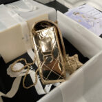FLAP BAG MEDIUM 24CM GOLD METALIC CALFSKIN - Image 9