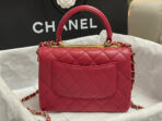 CC TRENDY 20CM RED LAMBSKIN GOLD HARDWARE - Image 4