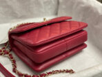 CC TRENDY 20CM RED LAMBSKIN GOLD HARDWARE - Image 5