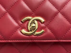 CC TRENDY 20CM RED LAMBSKIN GOLD HARDWARE - Image 7