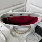CC 19 TOTE 33CM WHITE LAMBSKIN GOLD HARDWARE - Image 7