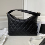 CC HOBO 28CM BLACK LAMBSKIN GOLD HARDWARE - Image 3