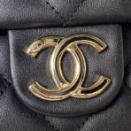 CC HOBO 28CM BLACK LAMBSKIN GOLD HARDWARE - Image 4
