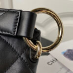 CC HOBO 28CM BLACK LAMBSKIN GOLD HARDWARE - Image 5