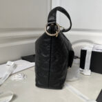 CC HOBO 28CM BLACK LAMBSKIN GOLD HARDWARE - Image 6
