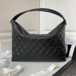 CC LARGE HOBO 37CM BLACK LAMBSKIN GOLD HARDWARE - Image 3