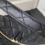 CC LARGE HOBO 37CM BLACK LAMBSKIN GOLD HARDWARE - Image 5