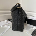 CC LARGE HOBO 37CM BLACK LAMBSKIN GOLD HARDWARE - Image 6