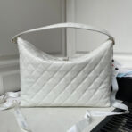 CC LARGE HOBO 37CM WHITE LAMBSKIN GOLD HARDWARE - Image 3