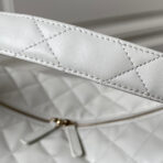 CC LARGE HOBO 37CM WHITE LAMBSKIN GOLD HARDWARE - Image 7