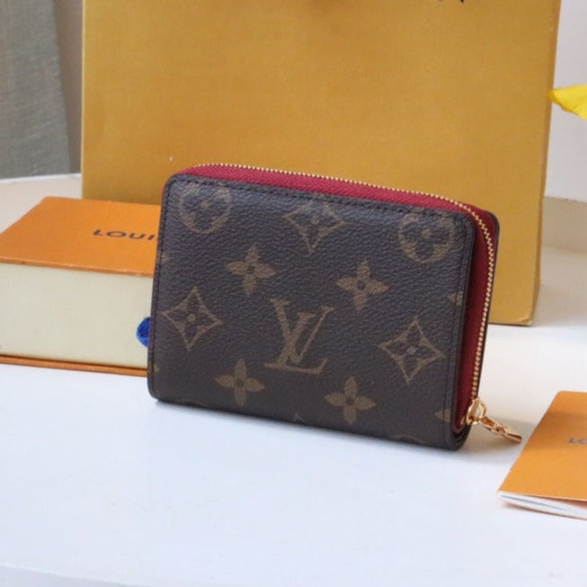 13348121621508717_1800x1800_14da2890-32be-48f2-8f95-5c38c8218090.jpg LOU WALLET 11.5CM BROWN RED MONOGRAM CANVAS - Image 1