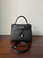 HM KELLY 25CM BLACK  SILVER HARDWARE - Image 2