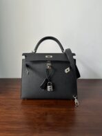 HM KELLY 25CM BLACK  SILVER HARDWARE - Image 7