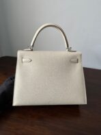 HM KELLY 25CM WHITE  SILVER HARDWARE - Image 3