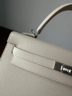 HM KELLY 25CM WHITE  SILVER HARDWARE - Image 5