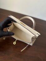 HM KELLY MINI 19 WHITE  GOLD HARDWARE - Image 7
