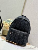 RIDER BACKPACK BLACK OBLIQUE JACQUARD - Image 3