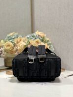 RIDER BACKPACK BLACK OBLIQUE JACQUARD - Image 7