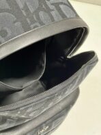 RIDER BACKPACK BLACK OBLIQUE JACQUARD - Image 8