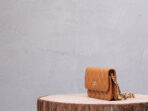 CC WOC 17 BROWN LAMBSKIN GOLD HARDWARE - Image 3