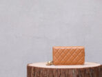 CC WOC 17 BROWN LAMBSKIN GOLD HARDWARE - Image 4