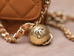 CC WOC 17 BROWN LAMBSKIN GOLD HARDWARE - Image 10