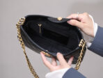 CC HOBO SHOULDER BAG 23CM BLACK CAVIAR GOLD HARDWARE - Image 5