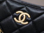 CC HOBO SHOULDER BAG 23CM BLACK CAVIAR GOLD HARDWARE - Image 8