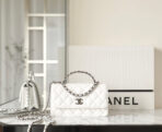 CC WOC 18.5 WHITE LAMBSKIN SILVER HARDWARE - Image 3