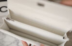 CC WOC 18.5 WHITE LAMBSKIN SILVER HARDWARE - Image 9