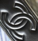 CC VANITY CASE 17 BLACK LAMBSKIN SILVER HARDWARE - Image 8