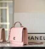CC WOC 19 PINK LAMBSKIN SILVER HARDWARE - Image 5