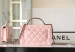 CC WOC 19 PINK LAMBSKIN SILVER HARDWARE - Image 6