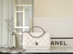 CC WOC 19 WHITE LAMBSKIN SILVER HARDWARE - Image 3