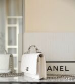 CC WOC 19 WHITE LAMBSKIN SILVER HARDWARE - Image 5