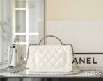 CC WOC 19 WHITE LAMBSKIN SILVER HARDWARE - Image 7