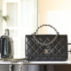 CC WOC 19 BLACK LAMBSKIN SILVER HARDWARE - Image 3