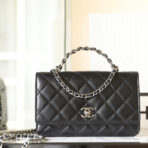 CC WOC 19 BLACK LAMBSKIN SILVER HARDWARE - Image 2